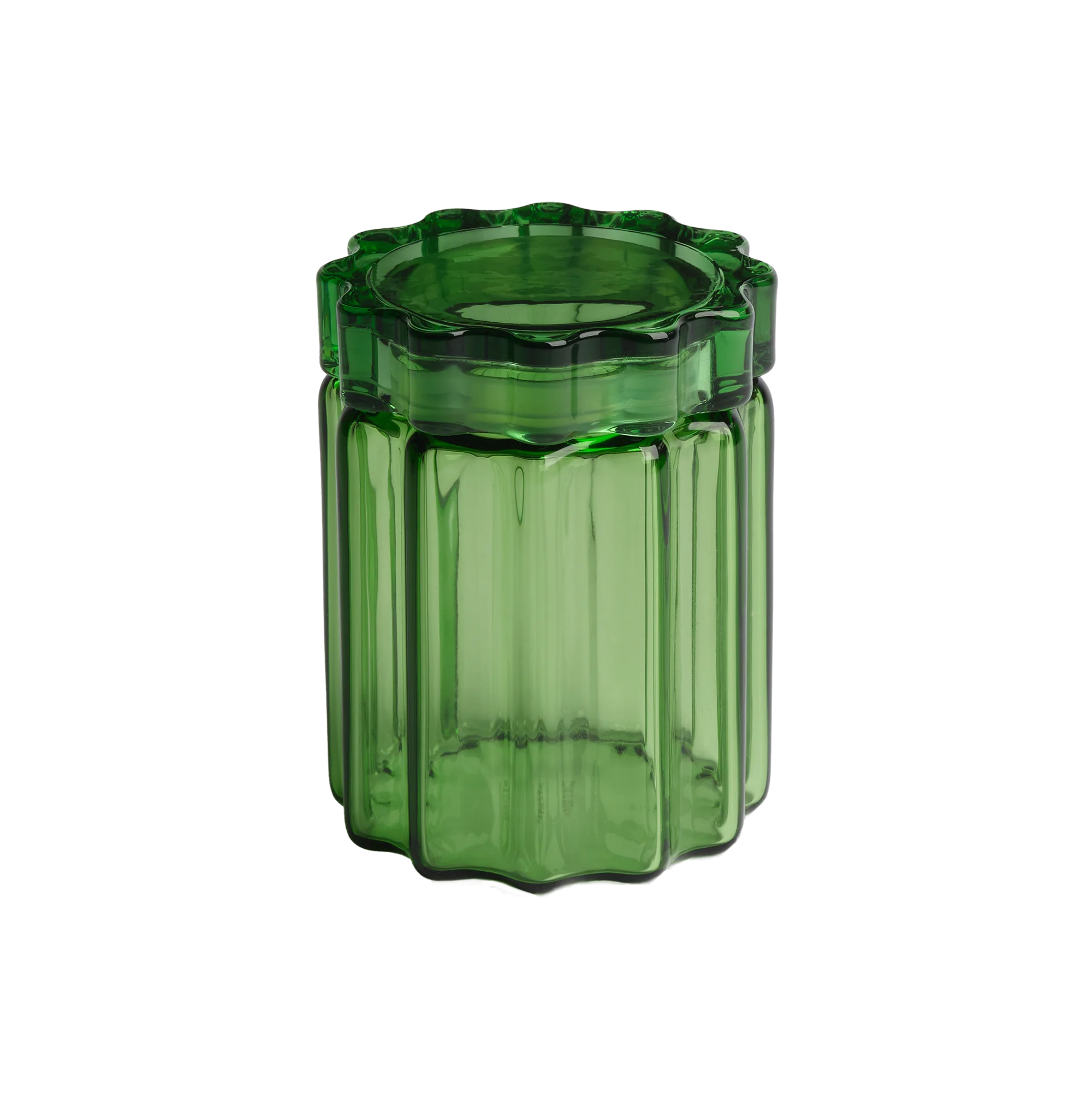 Tall Stash Jar in Apple Green